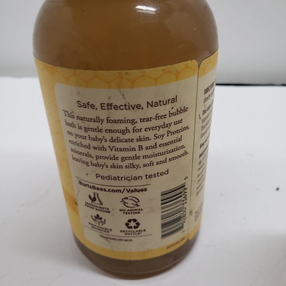 Original 2x Burt’s Bees Baby Bee Bubble Bath Tear Free 12 oz. Clean Bath time - Picture 6 of 6